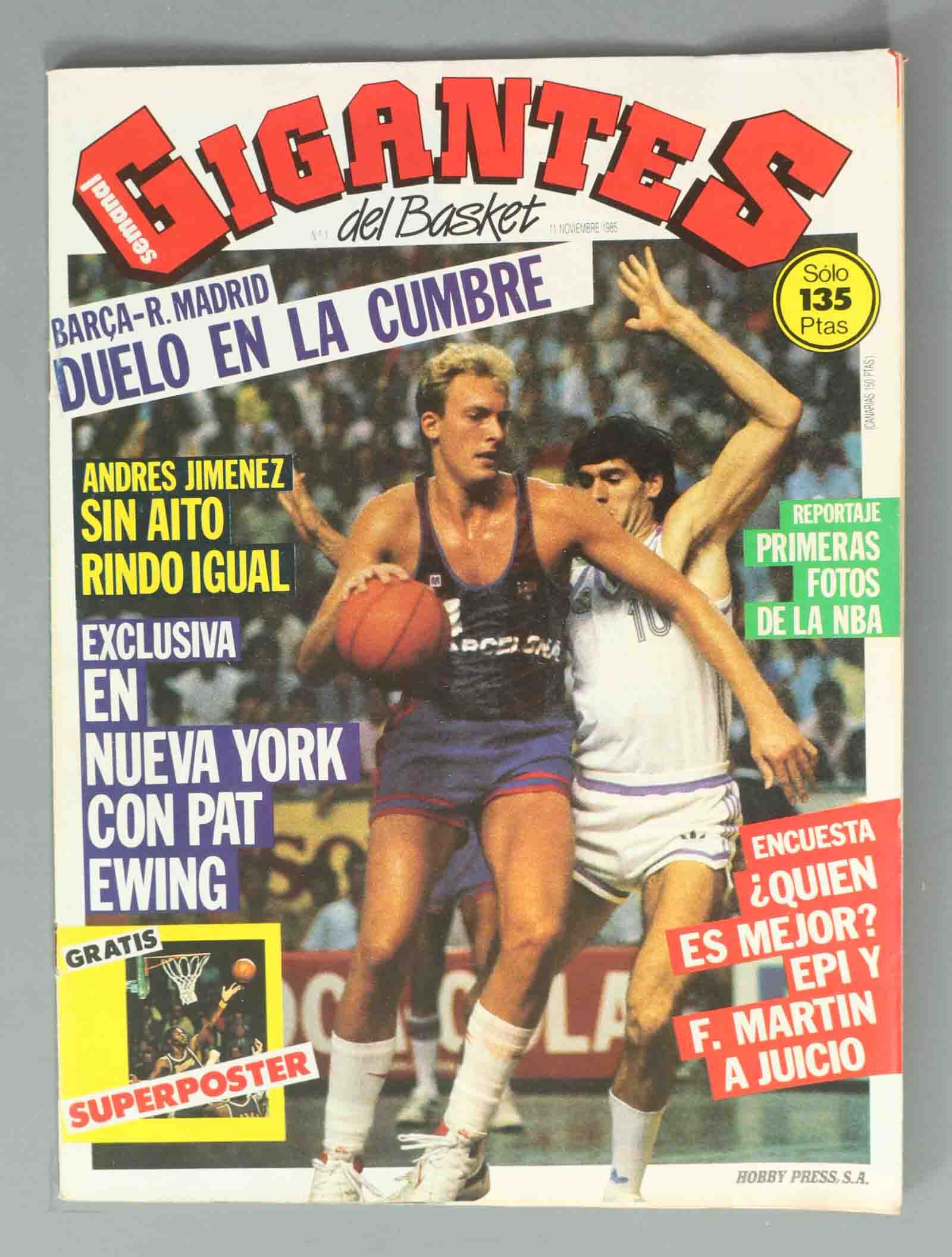 Portada del primer número de Gigantes del Basket